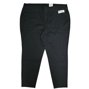INC International Concepts Pants Womens Plus Size 26W Solid Black Pull On Skinny